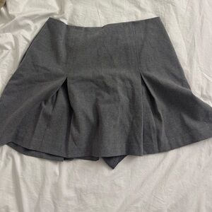 Abercrombie & Fitch Gray Pleated Skort